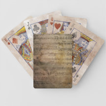 Musique de feuille vintage