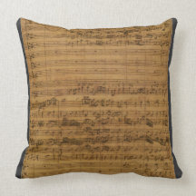 Musique de feuille vintage par Johann Sebastian Ba Oreillers
