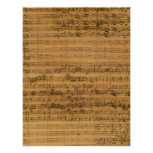 Musique de feuille vintage par Johann Sebastian Ba Faire-parts