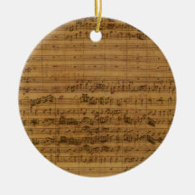 Musique de feuille vintage par Johann Sebastian Ba Ornement De Noël