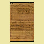 Musique de feuille vintage par Johann Sebastian Ba posters