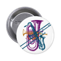 Musique de mardi gras badge