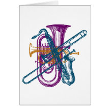 Musique de mardi gras cartes