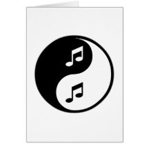 Musique de Yin Yang Carte De Vœux