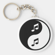Musique de Yin Yang Porte-clefs
