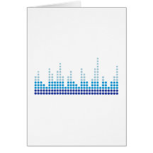 Musique d'égaliseur cartes de vœux