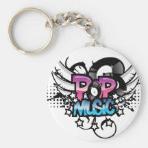 Musique pop porte-clefs