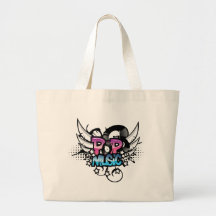 Musique pop sac en toile