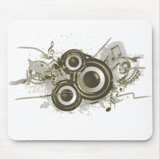 Musique - remous de haut-parleur tapis de souris