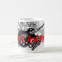 musique, rock tasse à café