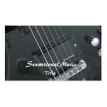 Musique sensationnelle de guitares modèle de carte de visite