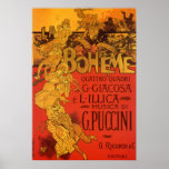Musique vintage de Nouveau d'art ; Opéra de Boheme Posters