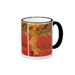 Musique vintage de Nouveau d'art ; Opéra de Boheme Mugs À Café