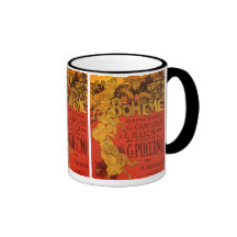 Musique vintage de Nouveau d'art ; Opéra de Boheme Mugs À Café
