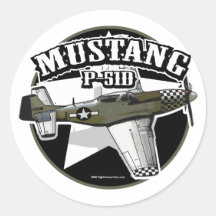Mustang de P-51D Adhésifs
