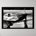 Mustang de P-51D - Enfer-heu buste Affiches