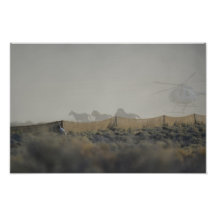 Mustangs dans le descendeur de jute impression photographique