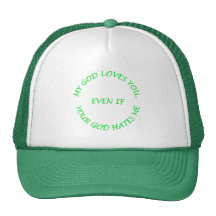 My God Loves You Mesh Hat