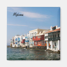 Mykonos peu d'aimant de réfrigérateur de Venise