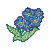 Myosotis polos brodés