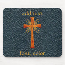Myrtille simili cuir W/Gold Mousepad croisé de sty Tapis De Souris