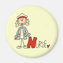 N est pour l'infirmière magnets pour réfrigérateur