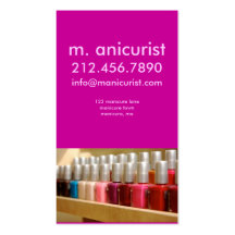 nailpolish modèle de carte de visite