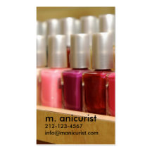 nailpolish modèles de cartes de visite