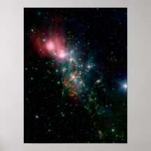 Naissance chaotique d'étoile de NASAs Affiche