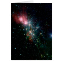 Naissance chaotique d'étoile de NASAs Cartes De Vœux