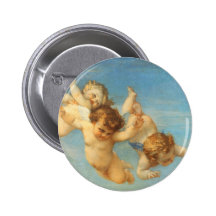 Naissance de Vénus, détail d'anges par Cabanel Badge Avec Épingle
