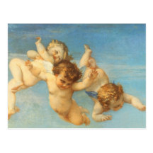 Naissance de Vénus, détail d'anges par Cabanel Carte Postale