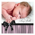 Naissance noire rose de photo de bébé bristols personnalisés