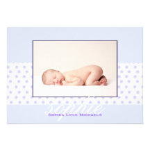 Naissance savoureuse Annoucement de photo de bande Invitations Personnalisées