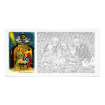 Naissance vintage de Noël de Jésus Photocartes
