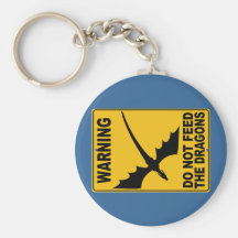 N'alimentez pas les dragons porte-clef