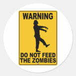 N'alimentez pas les zombis autocollants