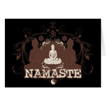 Namaste Bouddha Cartes De Vœux