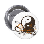 Namaste Yin Yang Badge Avec Épingle