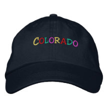 Namedrop Nation_Colorado multicolore Casquettes De Baseball Brodées