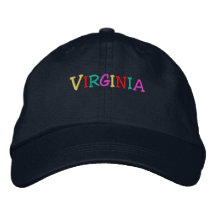 Namedrop Nation_Virginia multicolore Casquette De Baseball