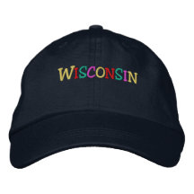 Namedrop Nation_Wisconsin multicolore Casquettes Brodées