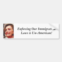 Nancy-pelosi, imposant nos lois d'immigration est… autocollants pour voiture