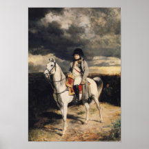 Napoleon Bonaparte à cheval Poster
