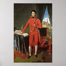 Napoleon Bonaparte comme consul par Ingres Dominiq Poster