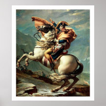Napoléon croisant les Alpes Affiches