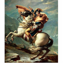 Napoléon croisant les Alpes Jacques-Louis David Découpage En Acrylique