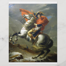 Napoléon croisant les alpes prospectus customisé