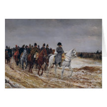 Napoléon sur la campagne en 1814, 1864 carte de vœux
