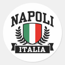 Napoli Italie Adhésif Rond